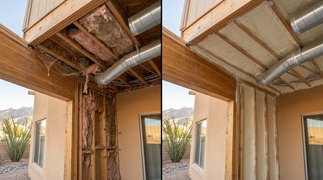 Result spray foam insulation in El Paso - El Paso Spray Foam Insulation